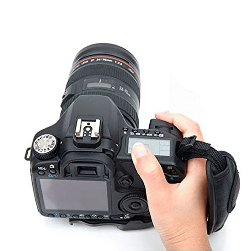 PU 가죽 핸드 그립 카메라 스트랩, 카메라 손목 스트랩, 미끄럼 방지 카메라, 디지털 SLR DSLR 안전 스트랩 벨트, 1PC