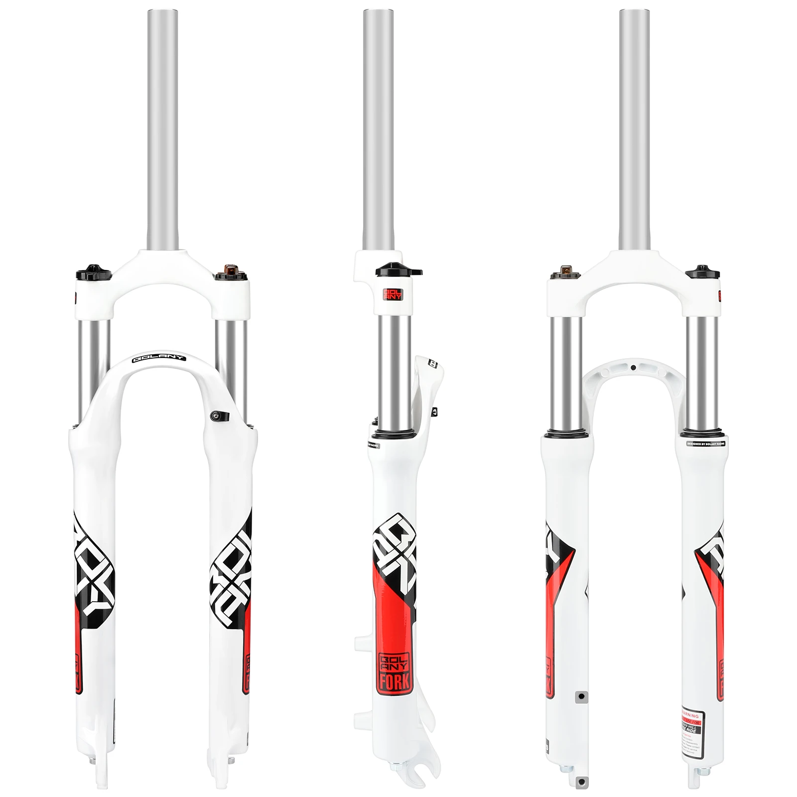 Bolany All Aluminum Alloy Mechanical Front Fork 26/27.5/29er Mountain Bike Suspension Spring