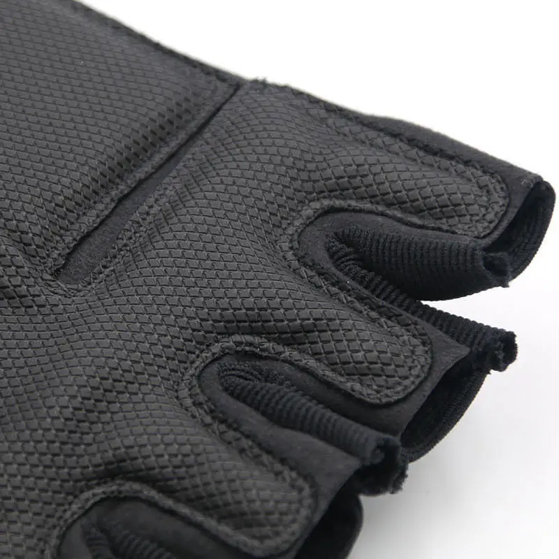 Cycling Fingerless Gloves Shooting Hiking Tactical Hard Knuckle Half Finger Gloves Men's Combat Hunting Shooting Paintball Duty