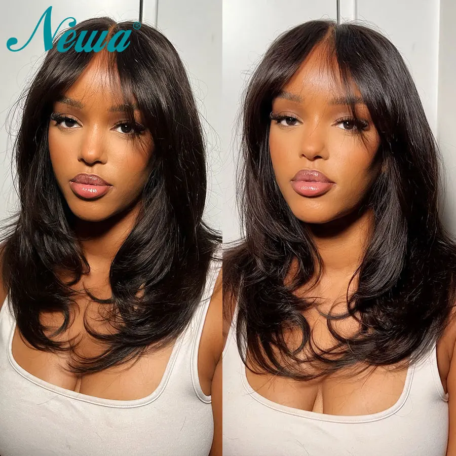 Newa Hair HD Lace Wig 13x6 Human Hair 13x4 Laryered Cut Straight Wig 5x5 HD Lace Closure Wig Glueless Wig Wear Go Wigs For Women