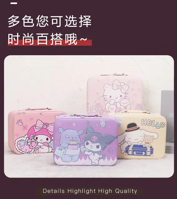 Kawaii Sanrio Storage Box Mymelody Kuromi Cinnamoroll Cartoon