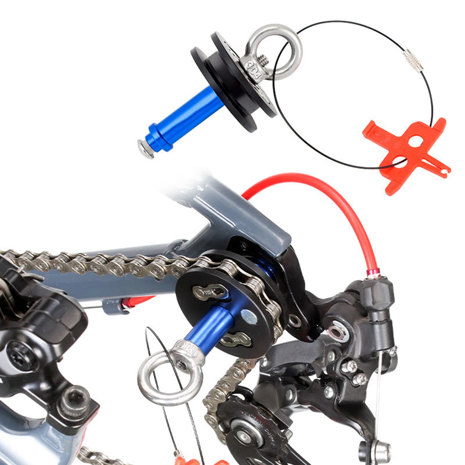 Mountain Cycling Chain Keeper Roller for Chain Maintenance and Accessories