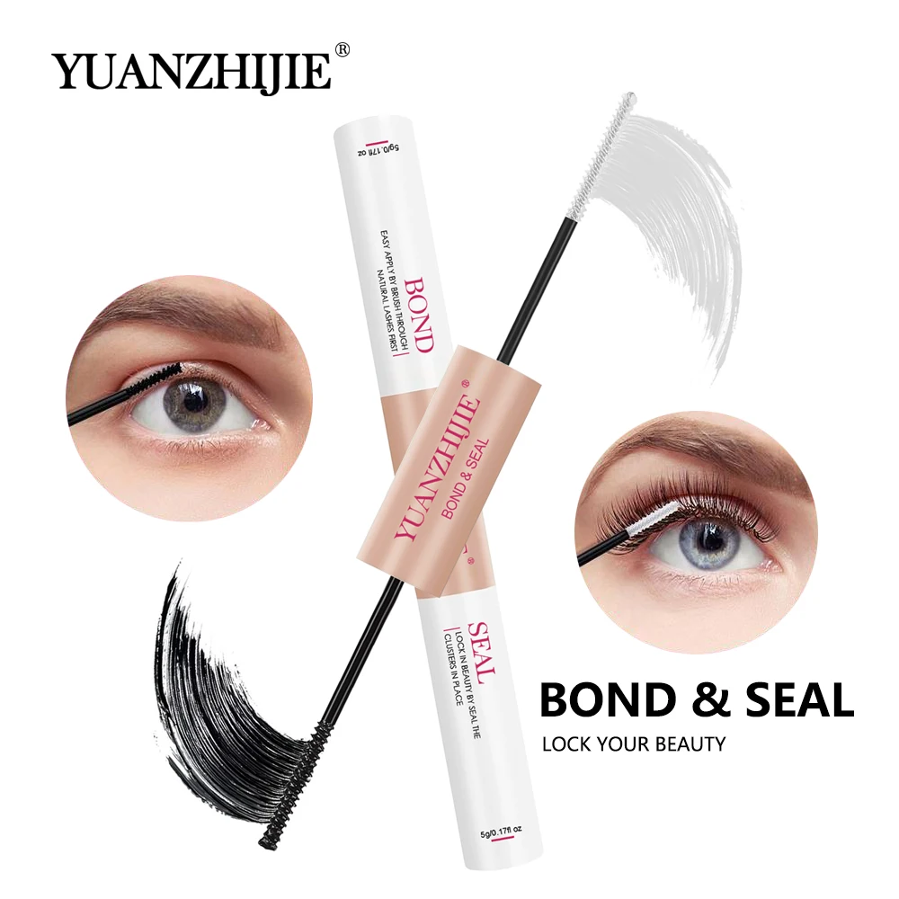 Yuanzhijie 10Ml Colla Per Ciglia Fai Da Te Lash Bond E Seal Rivestimento Per Extension Ciglia Ritenzione Adesiva Nera Impermeabile Nessuna Irritazione