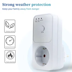 Smart AC 220V Voltage Protector with Surge and Current Protection - EU Plug (EU PLUG)