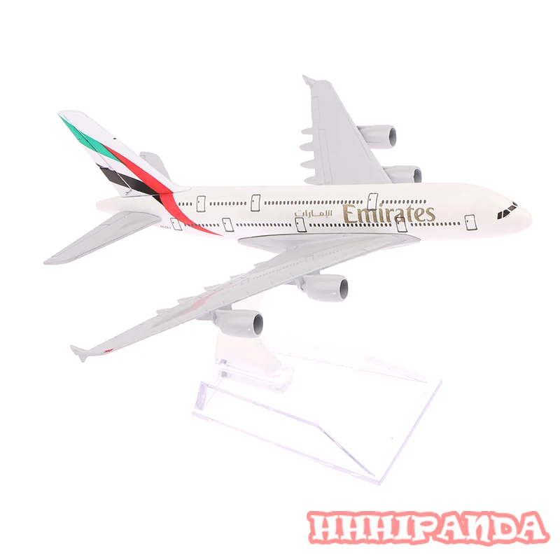 

16cm 1/400 Metal Aircraft Replica Emirates Airlines A380 Airplane Diecast Model Aviation Plane Collectible Toys For Boys