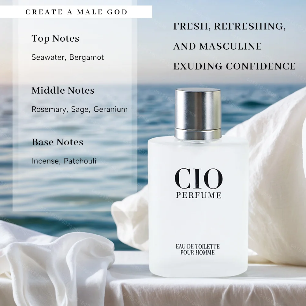 50 مل عطر كولونيا للرجال أو دو برفوم، خشب الصندل الطازج أو دو تواليت، عطر خفيف يدوم طويلاً