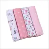 4-Pack Baby Swaddle Blanket Printed Castle Princess Carriage Flannel Soft Swaddle Baby Blanket 1