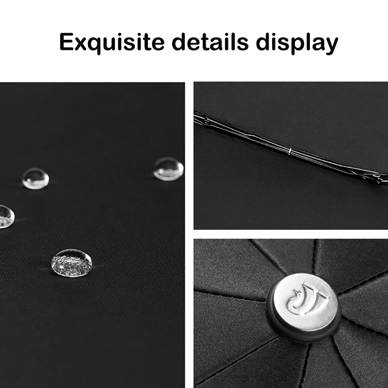 Retro Creative Folding Umbrella Luxury Chinese Zodiac Parasol UV Wind Resistant Umbrella Black Women's Rain Umbrellas Gift Ideas