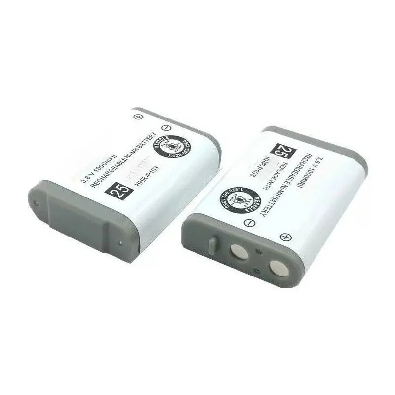 HHR-P103 HHRP513A Type25 for Panasonic Cordless Phone Handset 3.6V 1000mAh Ni-MH