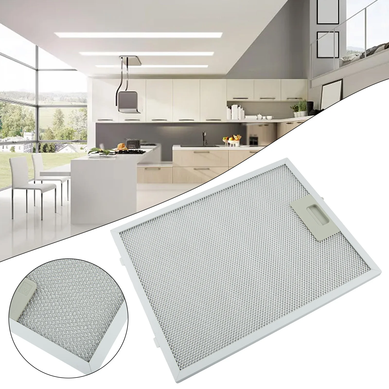 

Cooker-Hood Filters Metal Mesh Extractor Vent Filter 320 X 260mm Kitchens Hoods Oil Filter Range Hood Grease Anti Oil-Cotton