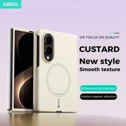 Premium Liquid Silicone Magnetic Phone Case - Enhanced Protection with Sleek Design for Galaxy Z Fold 8 (Beige - Z Fold8)