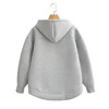 KEYANKETIAN Winter New Women's Zipper Hoodie High Street Unisex style Double Pockets Oversize Loose Sweatshirts Outerwear Top 2