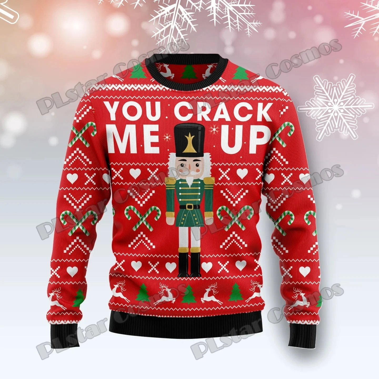 PLstar Cosmos Amazing Llama Pattern 3D Printed Fashion Men's Ugly Christmas Sweater Winter Unisex Casual Knitwear Pullover MYY25