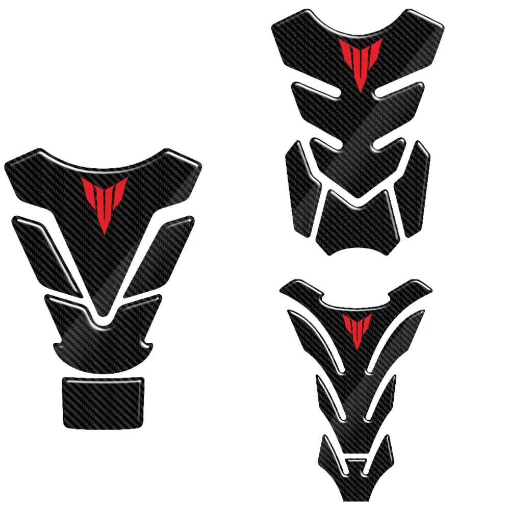 3D Carbon-look Motorcycle Tank Pad Protector Case for Yamaha MT LOGO MT01 MT03 MT15 MT07 MT09 MT10