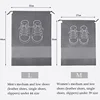 10/5pcs Shoes Storage Organizer Bags Non-woven Travel Portable Closet Bag Waterproof Pocket Clothing Tranparent Hanging Bag 6