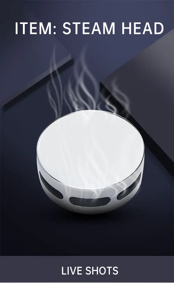 Description Picture 3 of itemStainless Steel Polished Sauna Steam Head Steam Head Nozzle With Fragrance Oil Pocket G1/2" G3/4" Diameter 7cm Round Shape