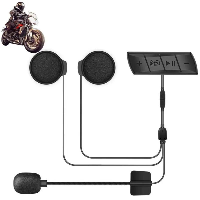 

Waterproof Motorcycle Helmets Headset Waterproof Outdoor Headset High Sound Quality Helmet Speakers Hands Free Music Call