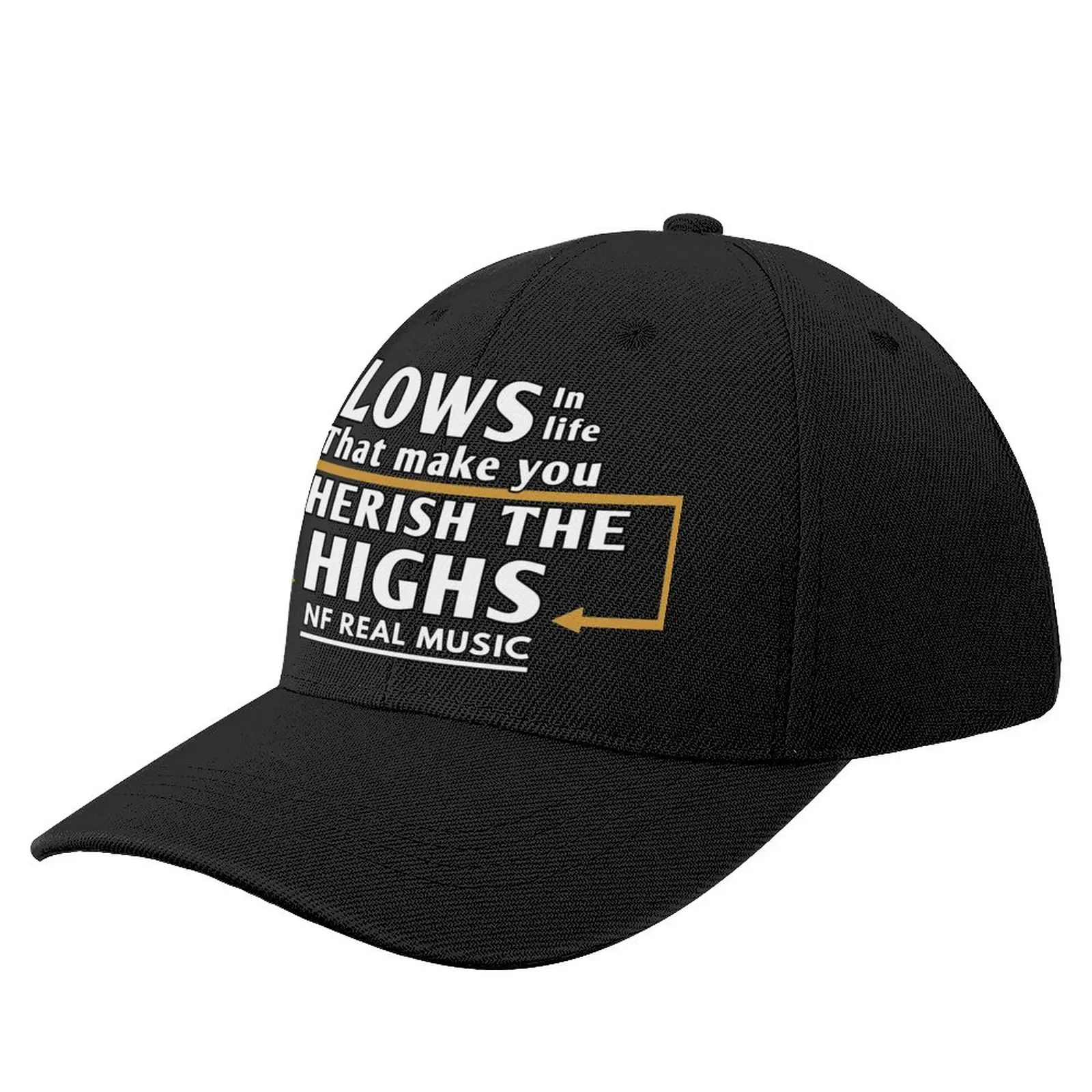 

NF it's the lows in life that make you Cherish the highs Baseball Cap Luxury Cap Kids Hat Hat For Man Women'S