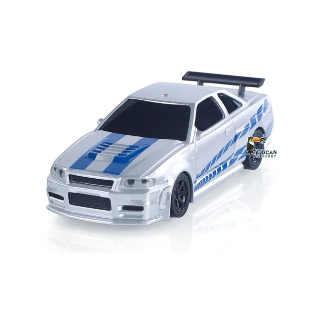 1/43 RC Racing Car Radio Controlled High Speed Drift Car Vehicle 4WD RTR Mini Car Toy 2.4G Battery Lights Gyroscope Gift 3
