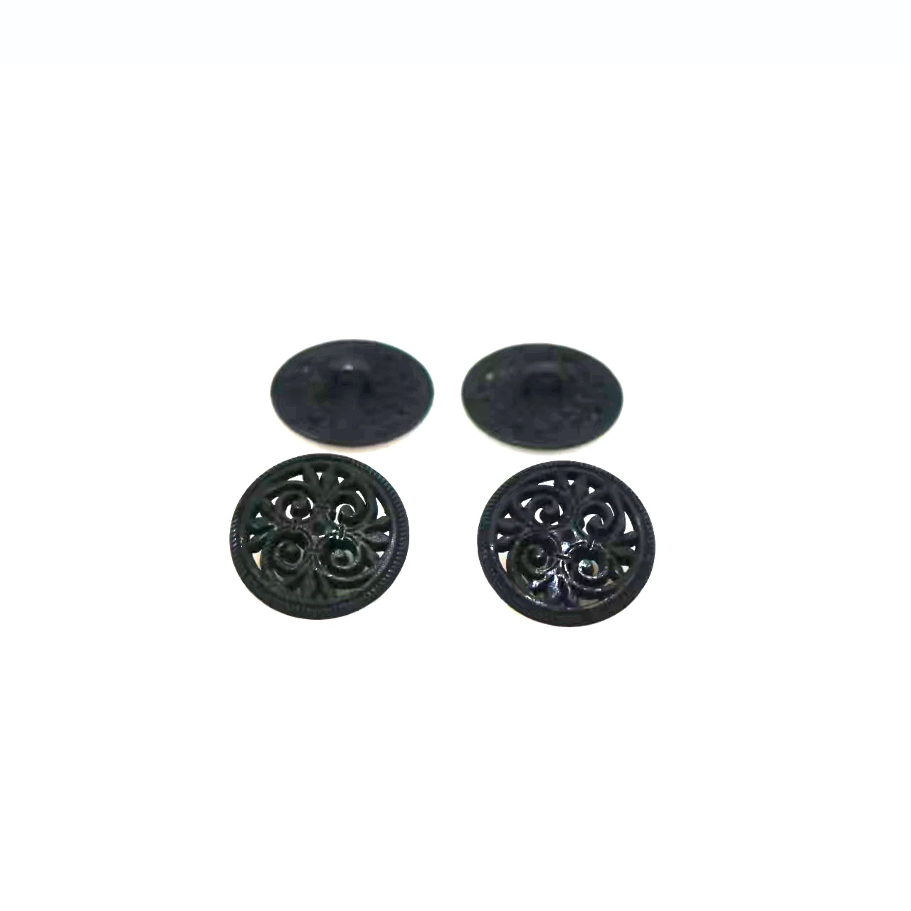 20pcs 17mm&20mm&23mm Silver Tone Hollow Pattern Shank Sewing Metal Buttons DIY Sew On Jeans Cloth Buttons Round Scrapbook button 6