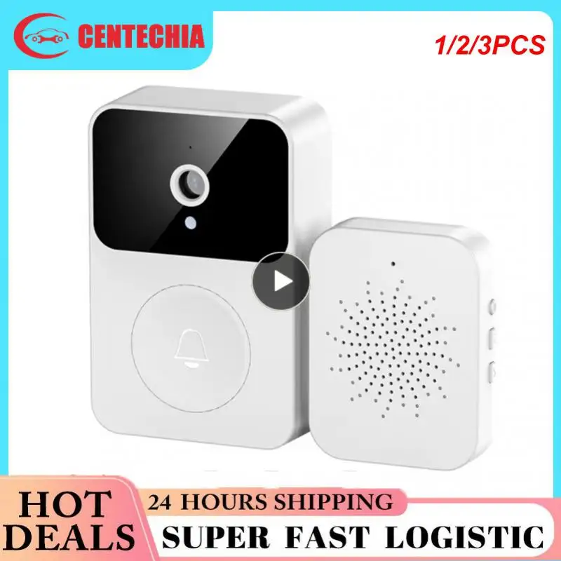 

1/2/3PCS With Camera Wireless Wifi Doorbell 1080p Video Door Bell 800mah Night Smart Doorbell Real-time Intercom