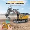 Multifunction Remote Control Excavator Engineering Vehicle 17 Channel Simulation Alloy RC Excavators Truck Toy Car Children Toys 6