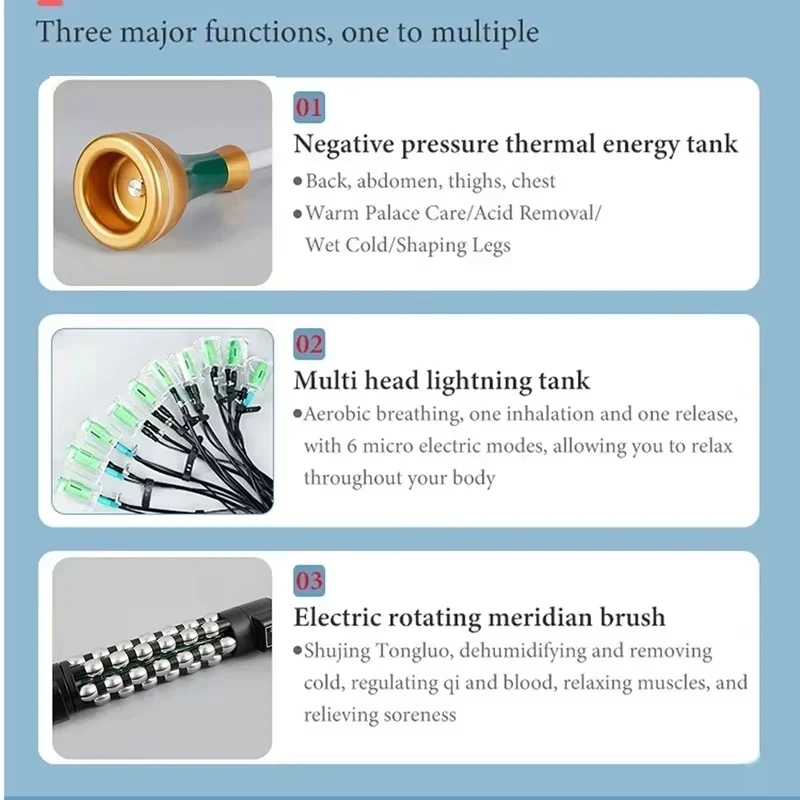 Intelligent Meridian Instrument EMS Physiotherapy Microelectric Heating Meridian Massage Muscle Relaxation Electric Beads Roller 5