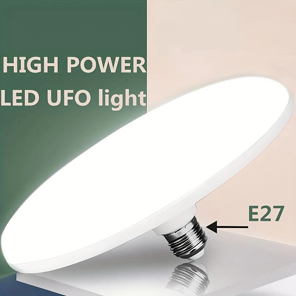 Ceiling Lamp New Garage Light LED Bulb AC 220v E27 Base Household Energy Saving 30W Indoor Lighting Flying Saucer Light