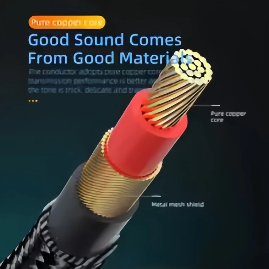 Premium 3.5mm Audio Cable - HiFi Stereo Sound