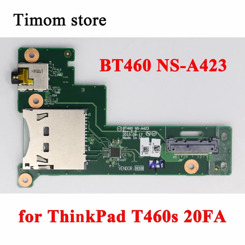 

BT460 NS-A423 SD/аудио NEC для ноутбука T460s 20FA ThinkPad Original SD Card Reader Audio Board FRU 01LV498