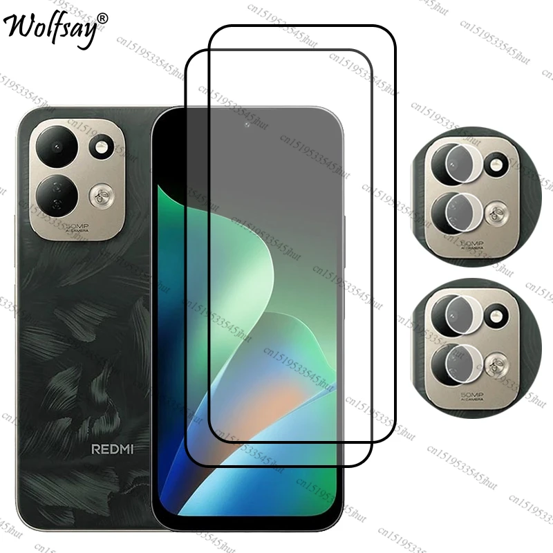 Premium Full Cover Tempered Glass Screen & Camera Protector - 6.9 Inch