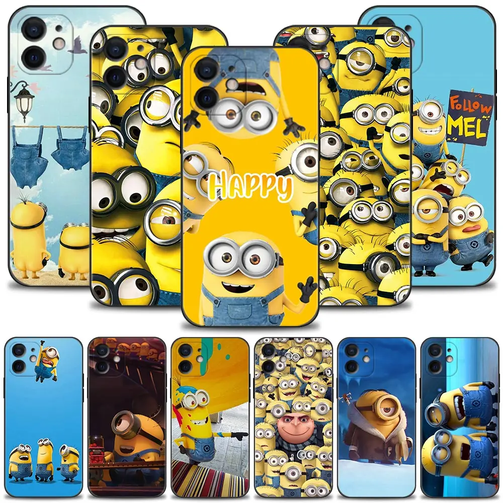 Despicable Me Minions Phone Case For iPhone 13 12 11 Pro Max Mini Cover X XR XS 6 6S 7 8 Plus 5 5S Silicon Funda |