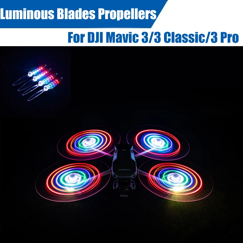 Luminous Blade Propellers For DJI Mavic 3/3 Classic/3 Pro LED Flash ...