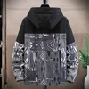 Plus Size 10XL 11XL Jacket Men Hip Hop Streetwear Patchwork Jacket Coat Male Hooded Jackets Big Size 10XL 11XL 2