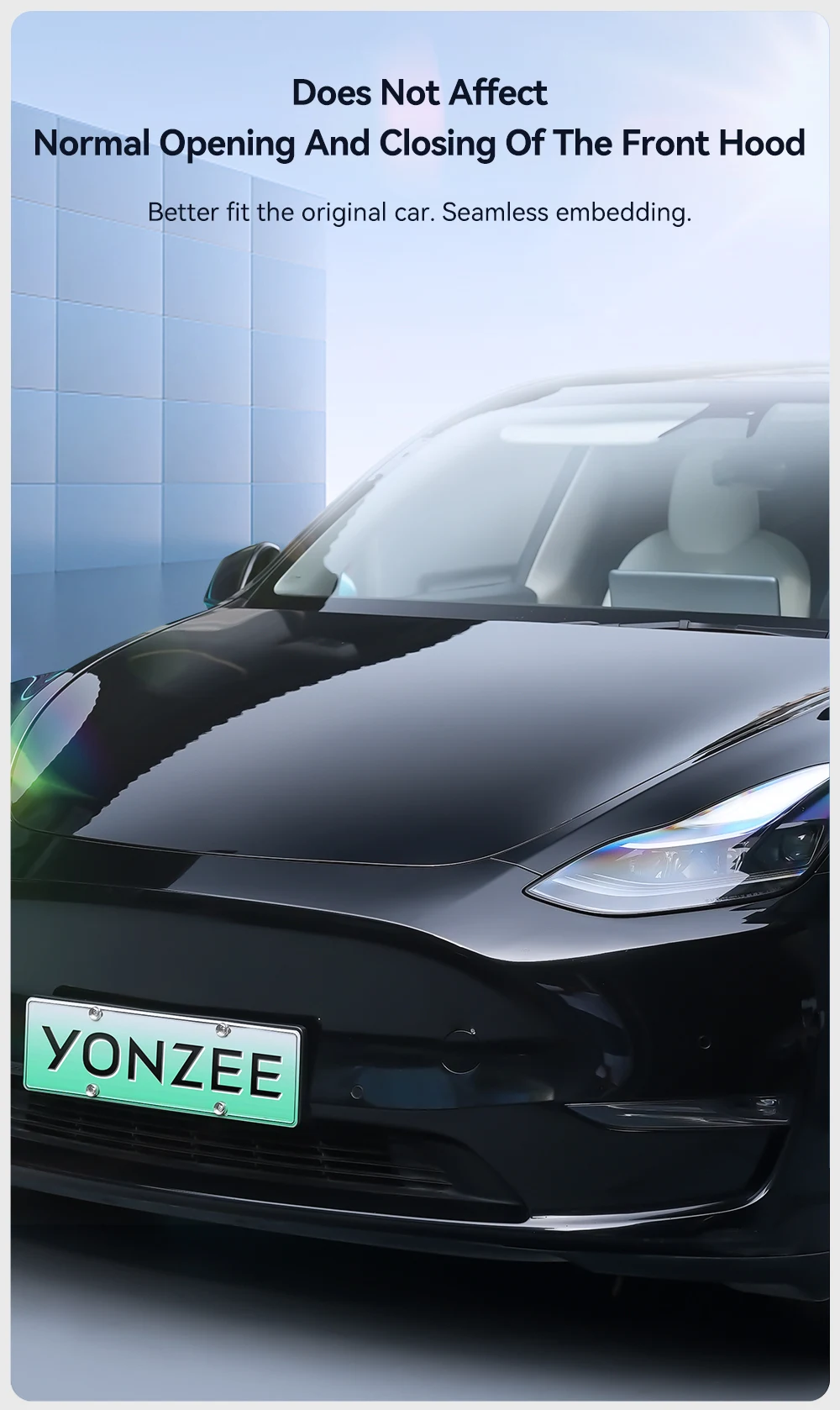 for Tesla Mode 3 Y Highland 2021-2024 front cabin anti-blocking cover water chan