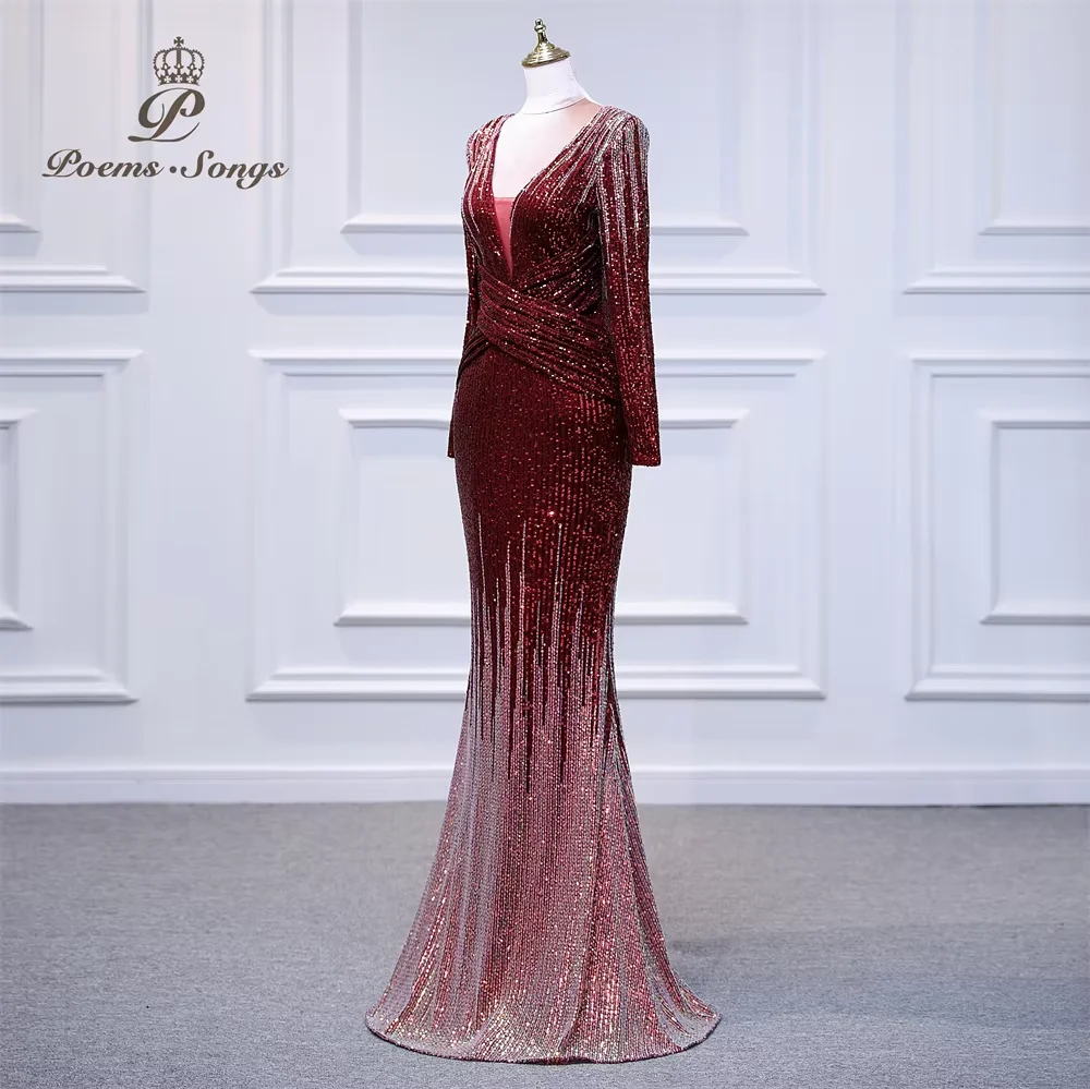 فستان سهرة طويل رسمي