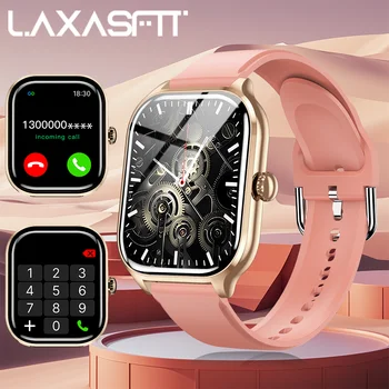 LAXASFIT Smartwatch 2.01" Voice Call Health Fitness Watch 1