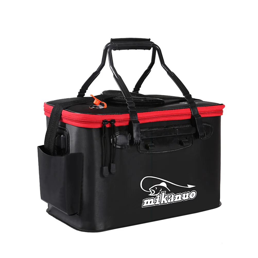 

Camping Outdoor Fishing Bag Multi-Function Folding Thicken Live Fishing Box EVA Tank Bucket Tackle Fishbox Fishing Tool