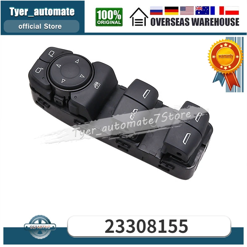 

23308155 Front Left Power Window Switch For BUICK ENCLAVE CHEVROLET BOLT EV EQUINOX MALIBU TRAVERSE VOLT GMC TERRAIN