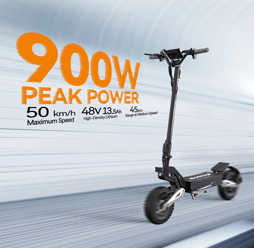 Adult Foldable Electric Scooter – 900W Motor, 18Ah Battery, 45–60KM Long Range, 11-Inch All-Terrain Tires Performance E-Scooter 3