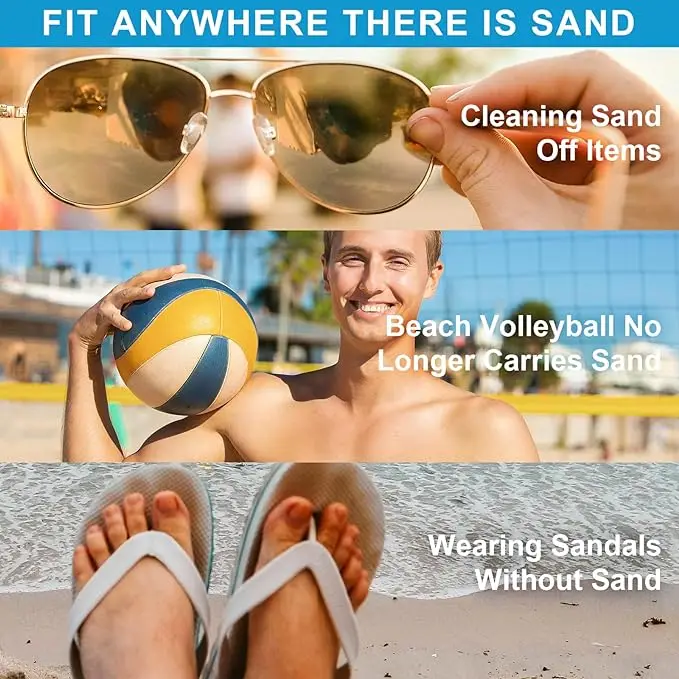 Sand Removal Bag for Beach Sand Off Beach Mitts Sand Removal Bag Convenient for Your Beach Travel JAN88 2
