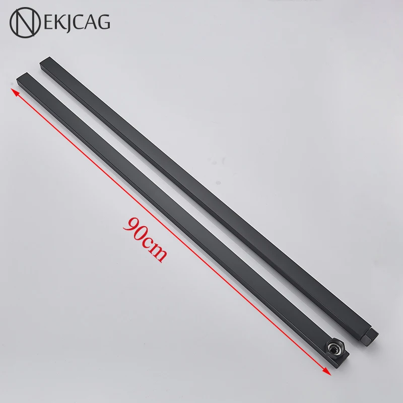 Multiple Colour Square Shower Faucet Extension Tube 90cm Length Side Interface and The Following Interface Two Options