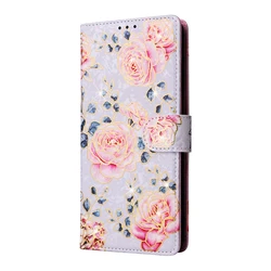 Magnetic Floral Leather Wallet Phone Case for Samsung A53 5G (Pastoral rose)