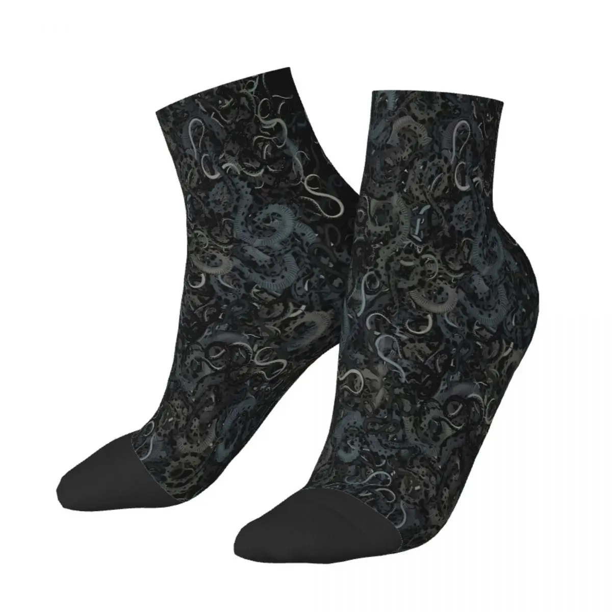 

A Lair Of Snakes Dark Ankle Socks Male Mens Women Autumn Stockings Printed