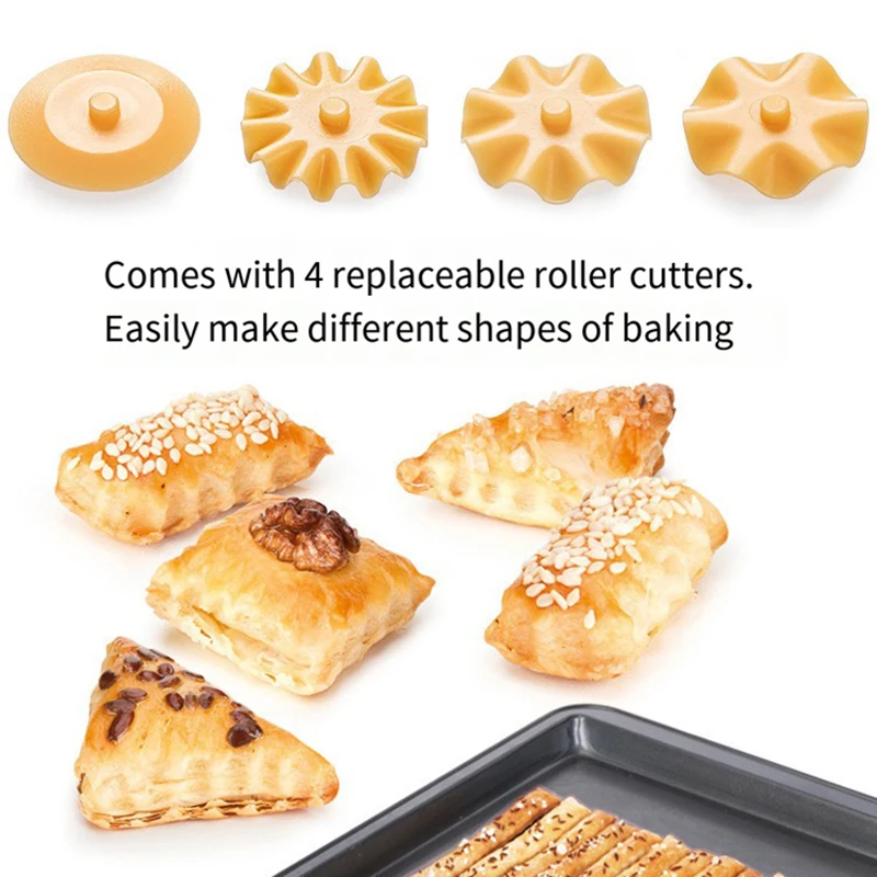 Baking Tools Pizza Knife Crust Cutter Fancy Roller Cutter Set Home Cake Lace Dough Jagged Edge Cutting Kitchen Accessory pizza cutter roller cutter pizza knife
