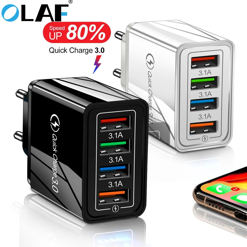 OLaf 48 Вт Зарядное устройство USB быстрая зарядка 3 0 QC3.0 зарядное адаптер для iPhone 12 13