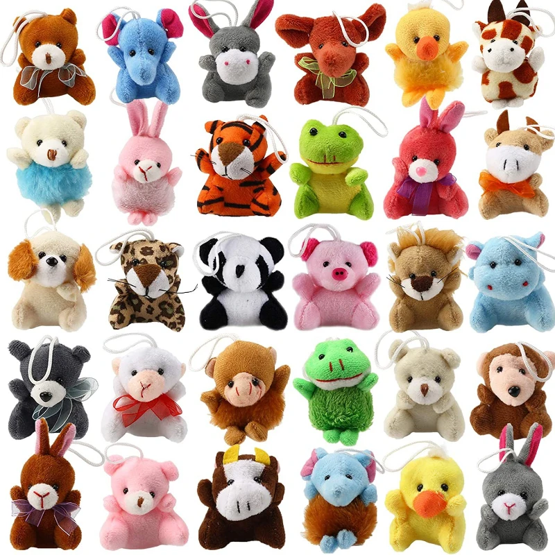 10pcs Cartoon Animal Plush Toy Huge Dog Cat Dragon Stuffed Dolls Animal Plushies Figure Bag Ornament Pendant Kids Christmas Gift flowerpots potted plants animal models plush toys tea cups various sizes styles ornament models