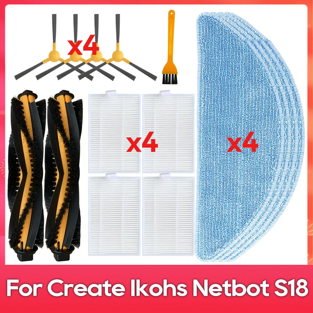 SET Ricambi per robot aspirapolvere NETBOT S18 - Create