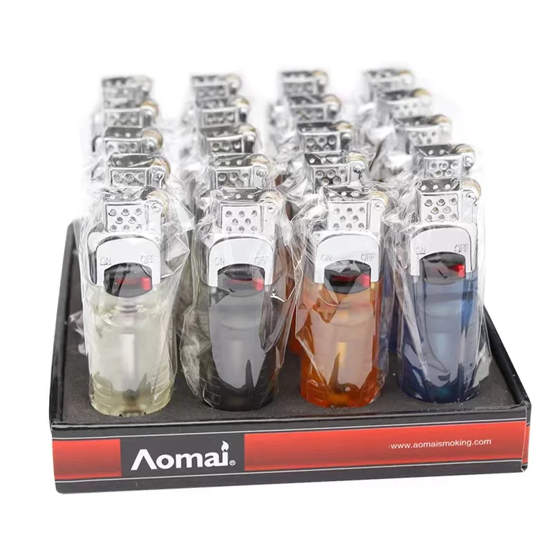Refillable Butane Gas Lighter with Creative Floating Flame