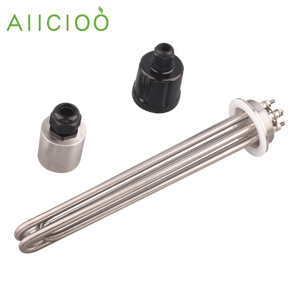 2"Tri clamp Heating Element Electric Immersion Water Heater for Homebrew Stainless Steel 304 220V/380V 3KW/4.5KW/6KW/9KW/12KW